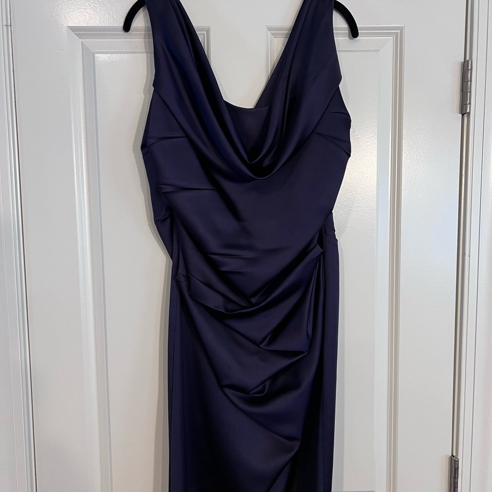 David's Bridal Deep Navy Dress